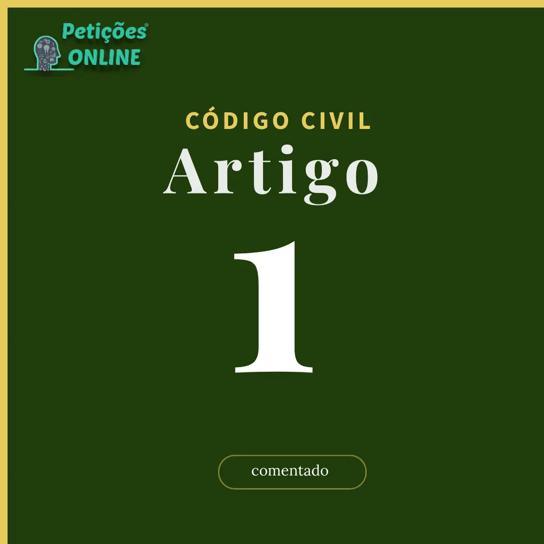 Art 1 do CC
