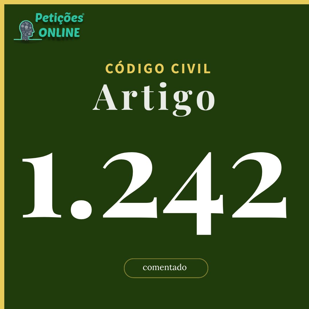 Código Civil Art 1242 Comentado