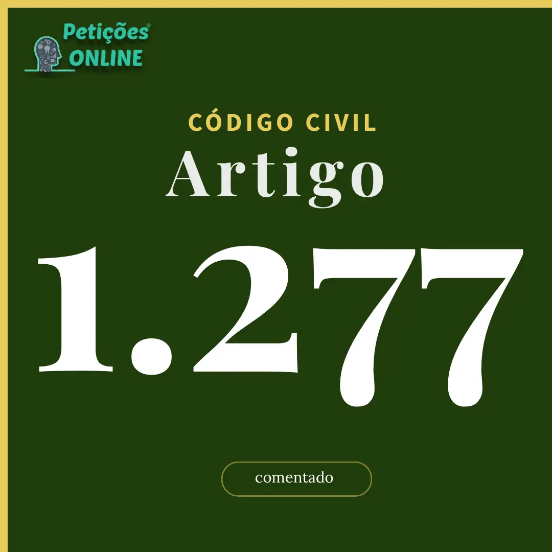 CC Art 1277 Comentado