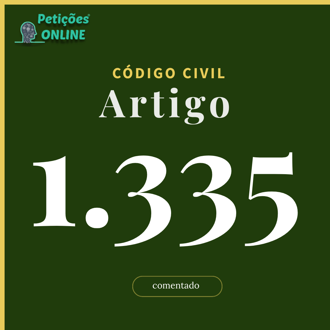 CC Art 1335 Comentado