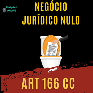 art 166 CC Negócio Jurídico Nulo