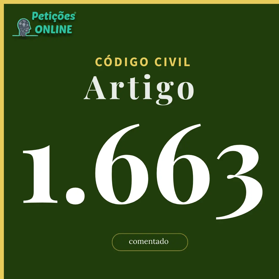 CC Art 1663 Comentado
