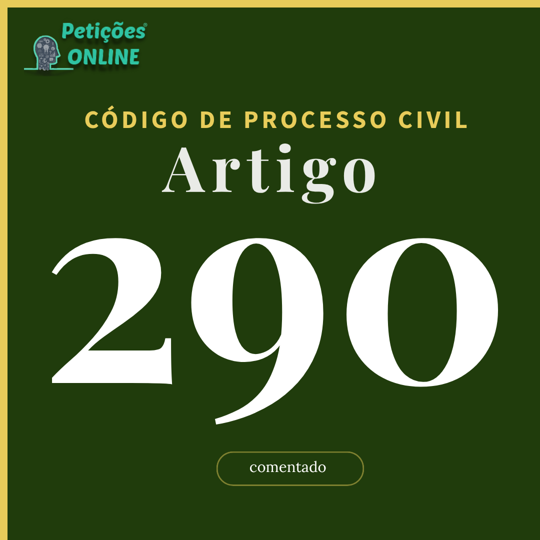 CPC Art 290 Comentado