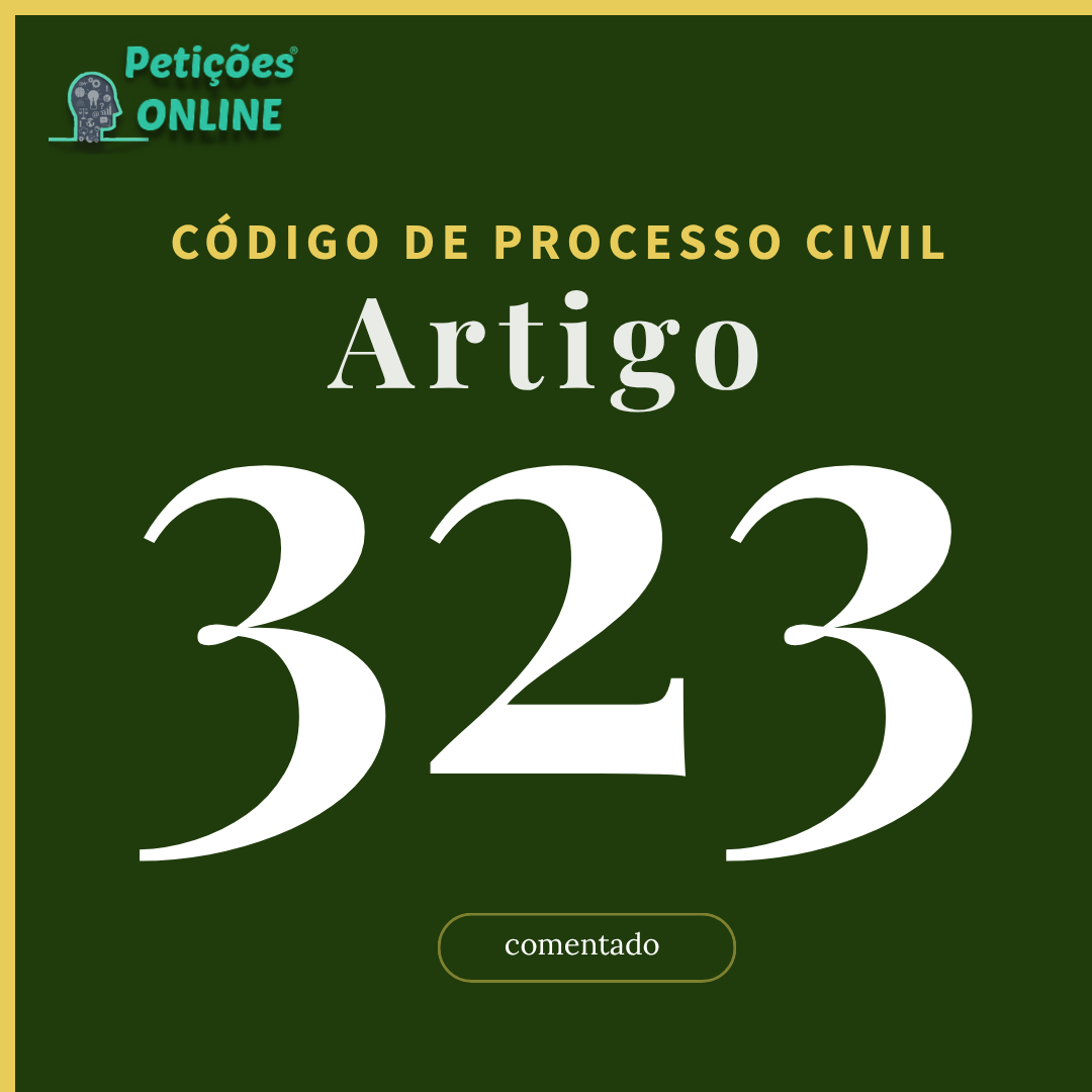 CPC Art 323 Comentado