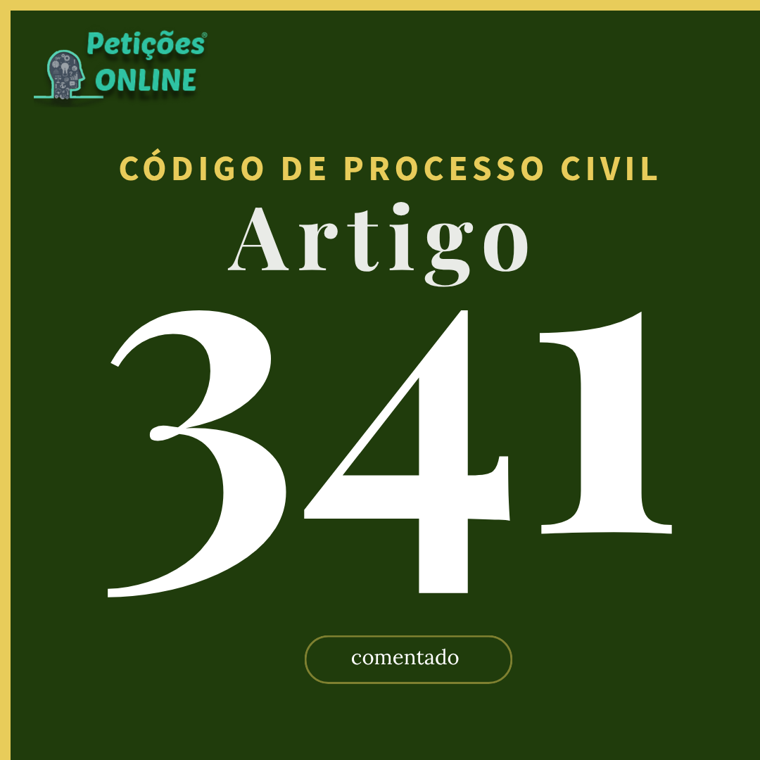 CPC Art 341 Comentado