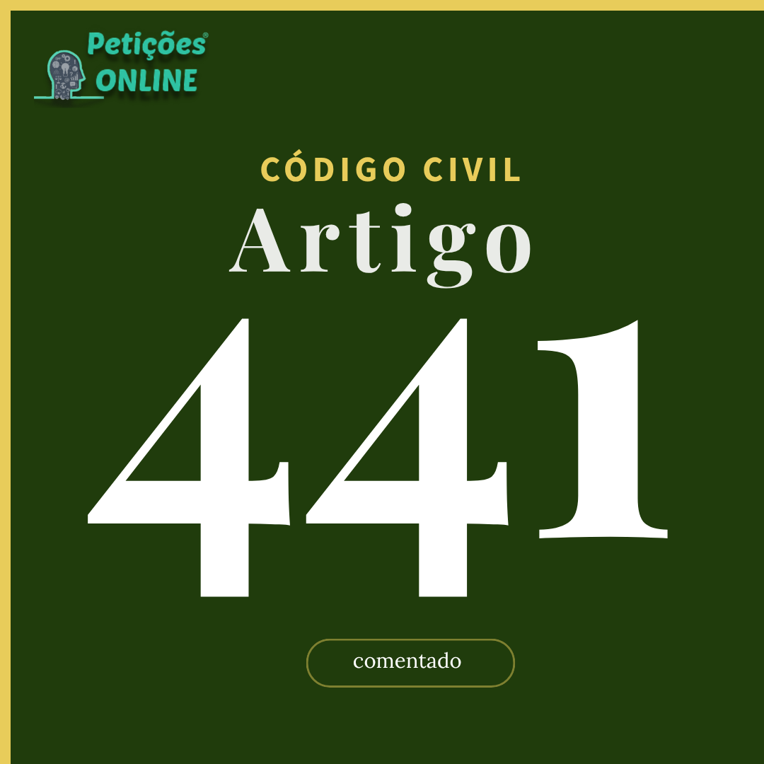 CC Art 441 Comentado
