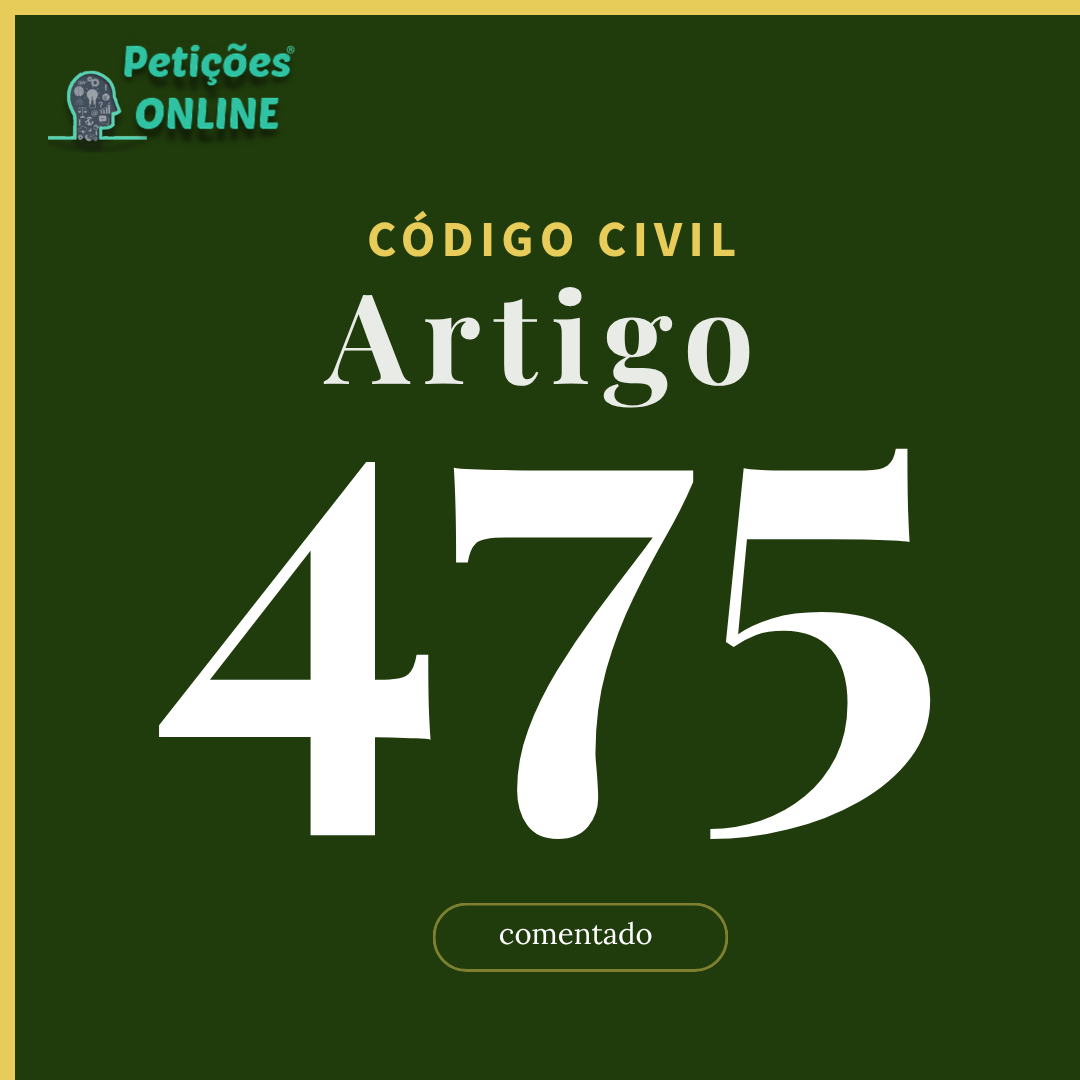 CC Art 475 Comentado