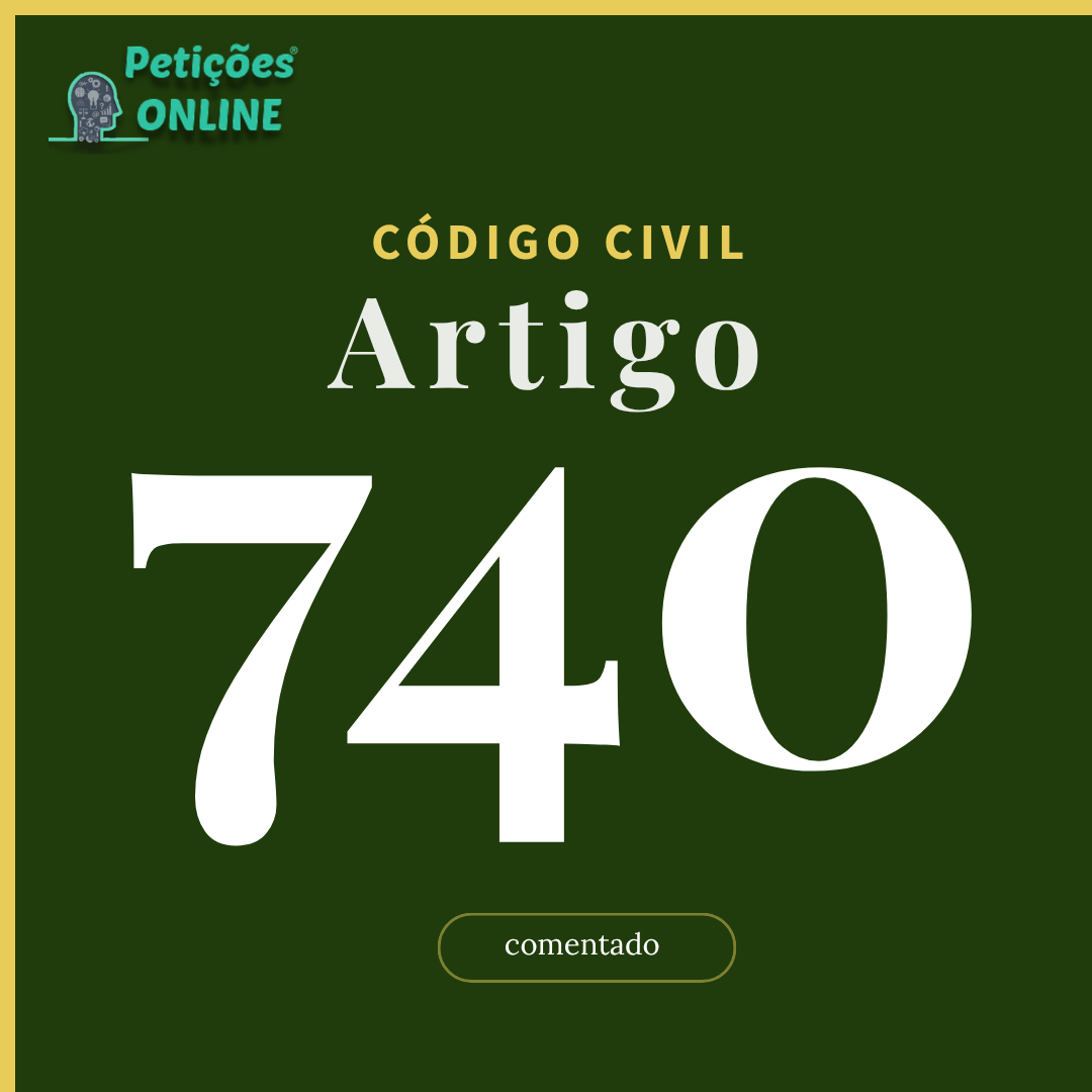 CC Art 740 Comentado
