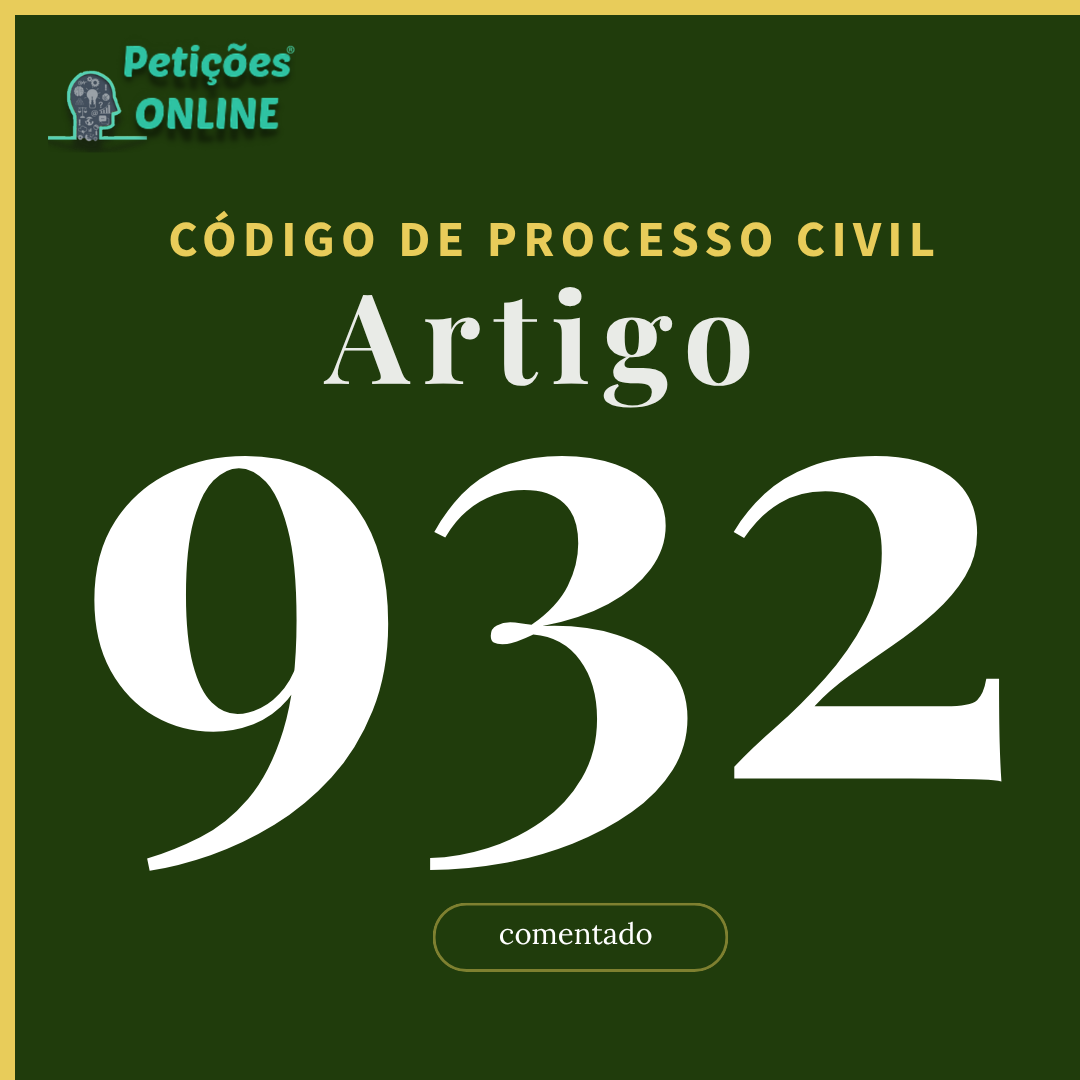 CPC Art 932 Comentado