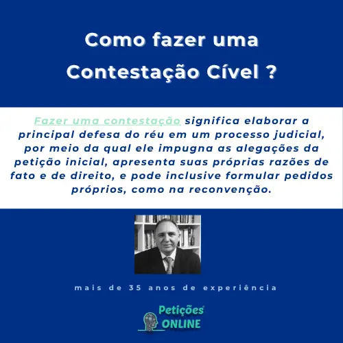 Como fazer uma contestação cível
