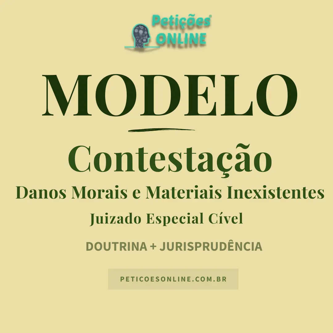 Modelo de Contesta&ccedil;&atilde;o em A&ccedil;&atilde;o de Danos Morais e Materiais no Juizado Especial &mdash; Culpa de Terceiro