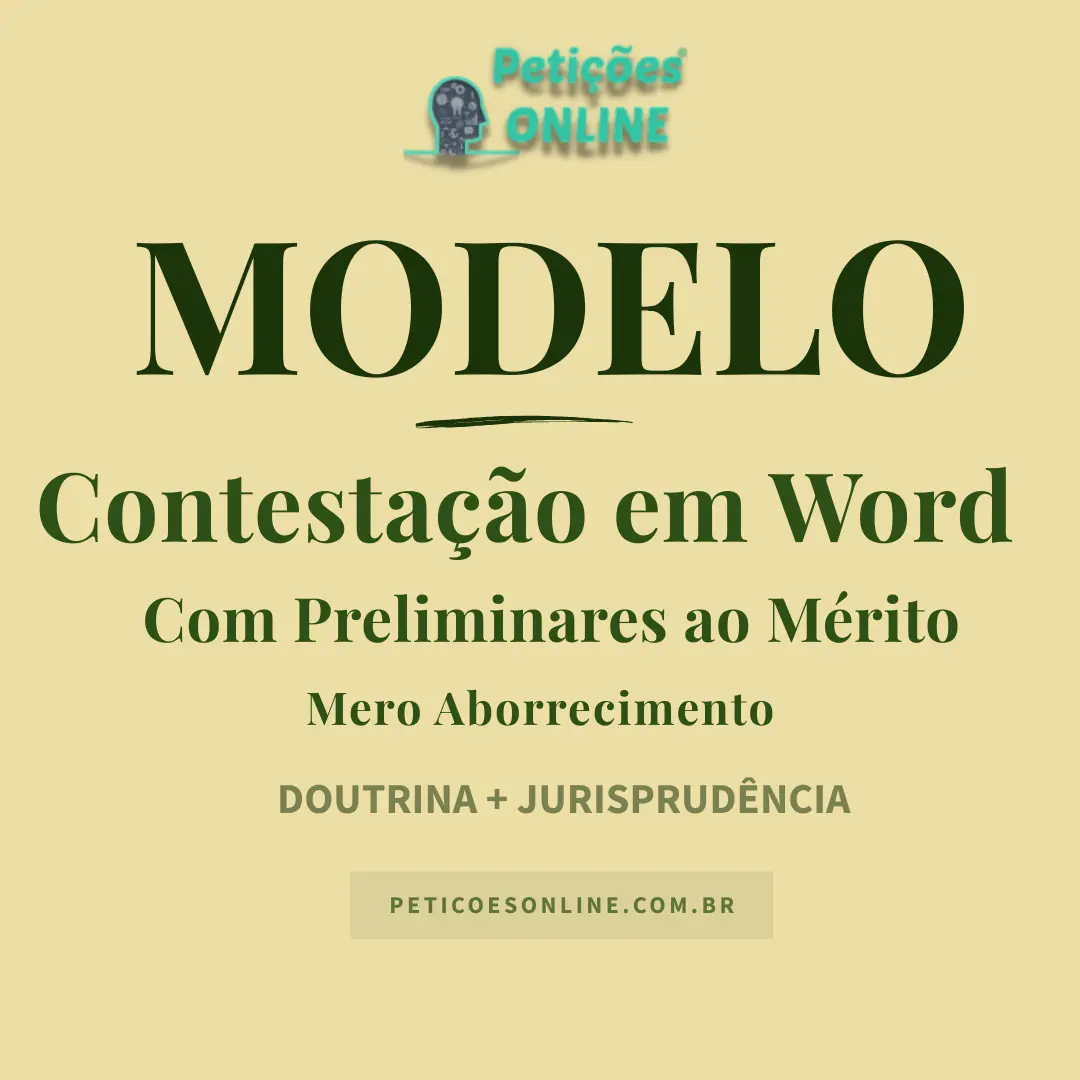 Modelo de Contestação em Ação de Danos Morais — Preliminares e Mero Aborrecimento