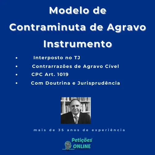 Modelo de Contraminuta de Agravo de Instrumento Cível