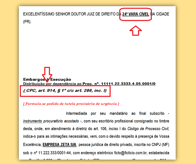 Distribuição da Petição Inicial