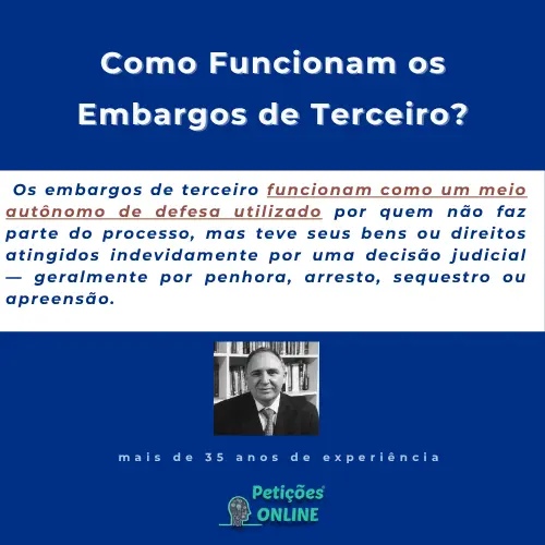 Como funcionam os Embargos de Terceiro ?