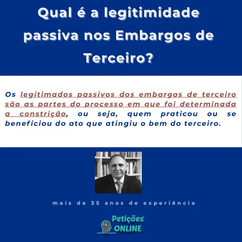 Legitimidade Passiva nos Embargos de Terceiro