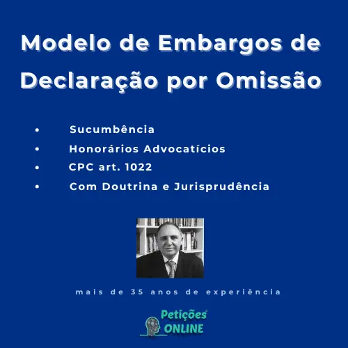 Modelo de Embargos de Declaração por Omissão
