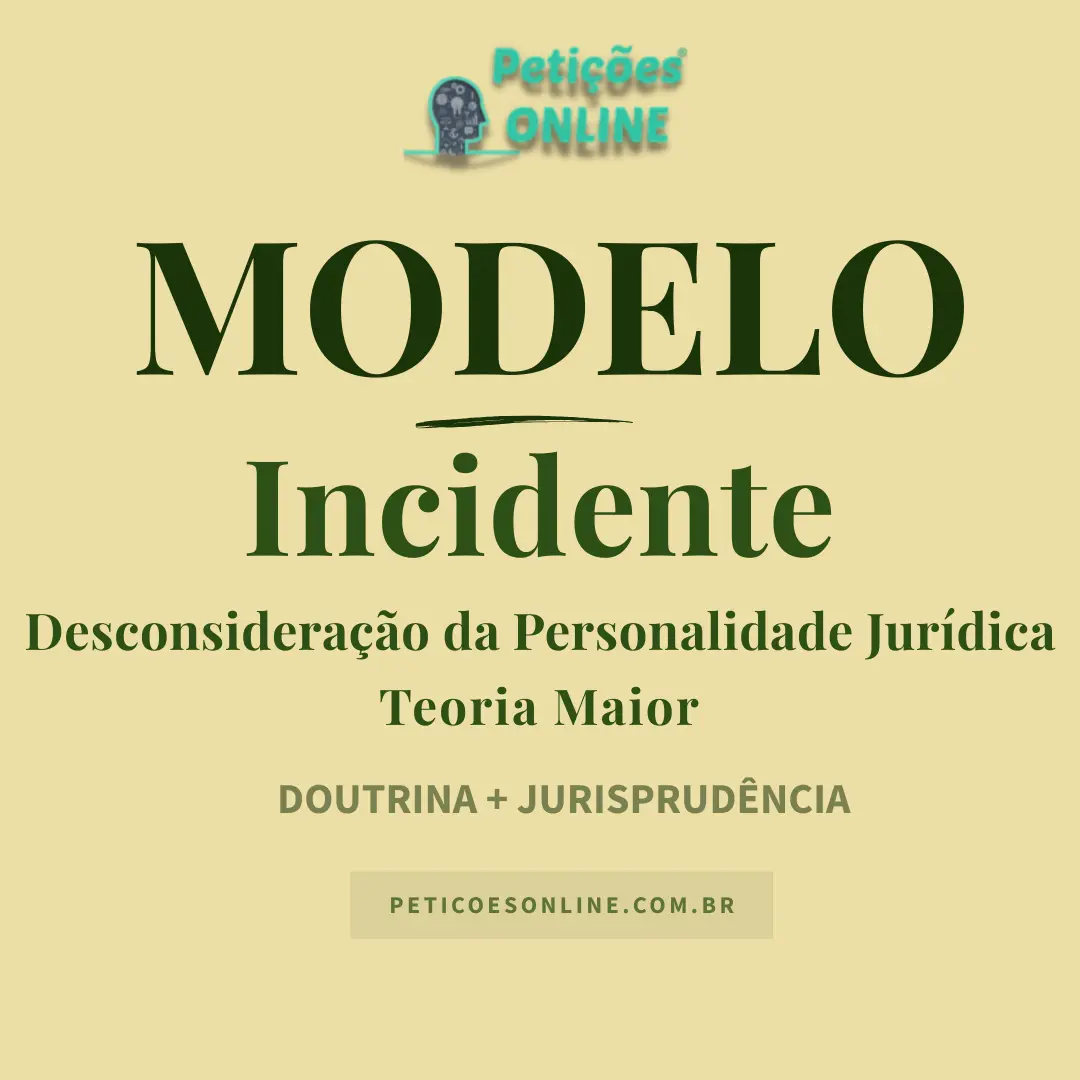 Modelo de IDPJ — Desvio de Finalidade