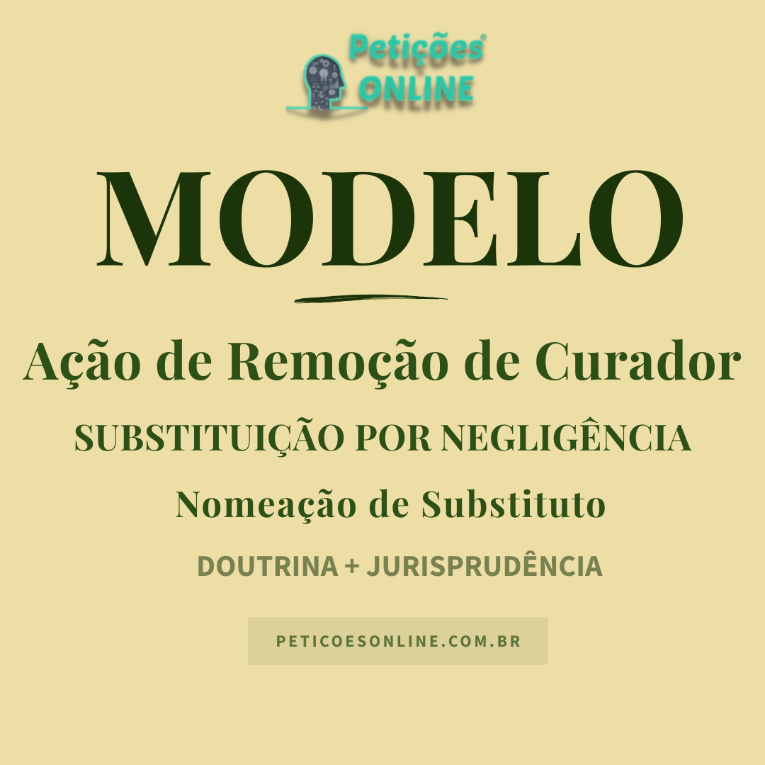 Modelo de A&ccedil;&atilde;o de Substitui&ccedil;&atilde;o de Curador Vivo