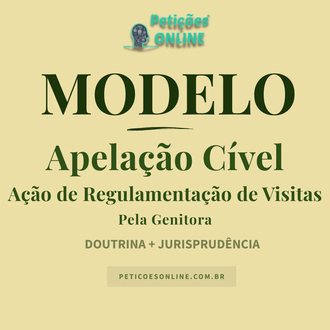 Modelo de Apelação em Ação de Regulamentação de Visitas