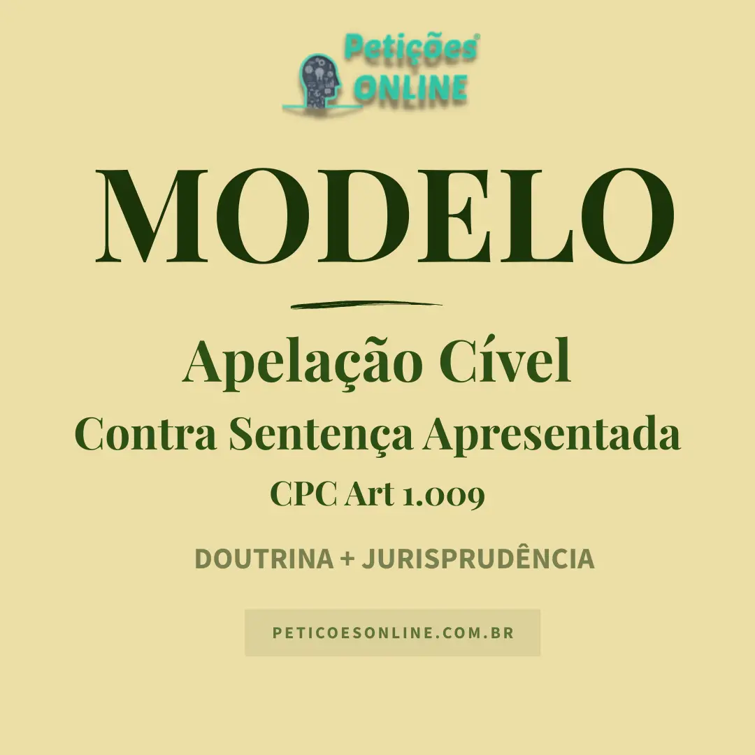 Recurso de Apelação Cível Contra Sentença Apresentada