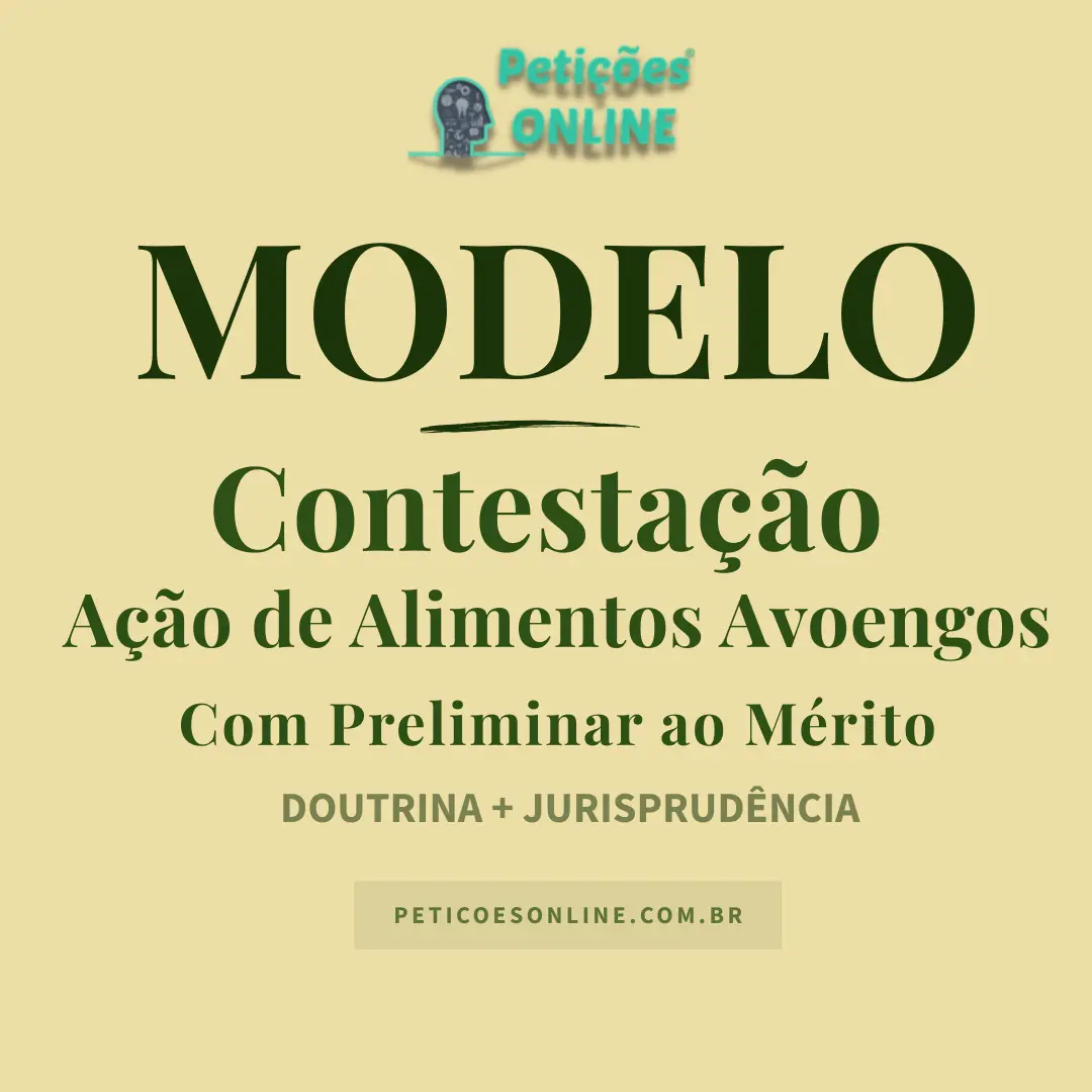 Modelo de Contestação Ação de Alimentos Avoengos