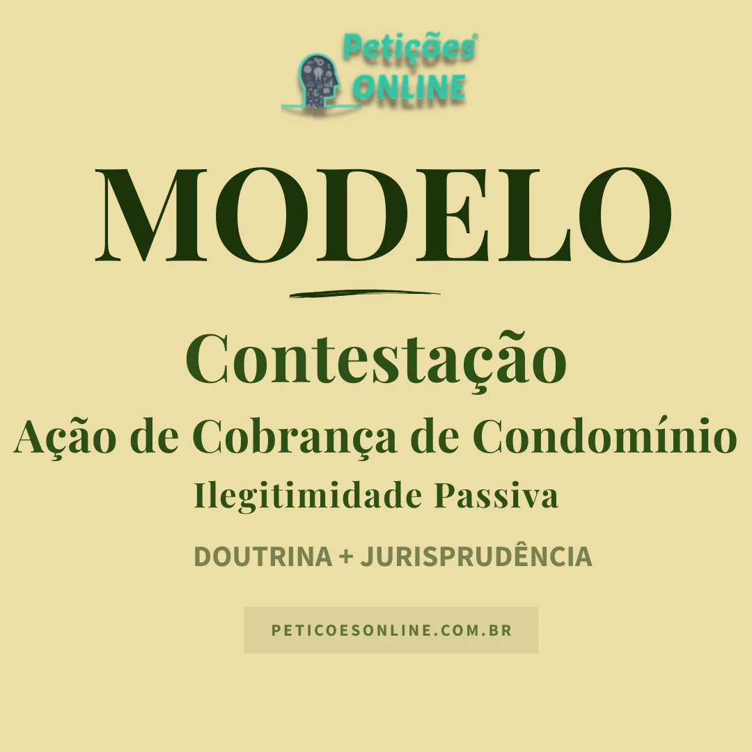 Modelo de Contestação Ação de Cobrança de Condomínio