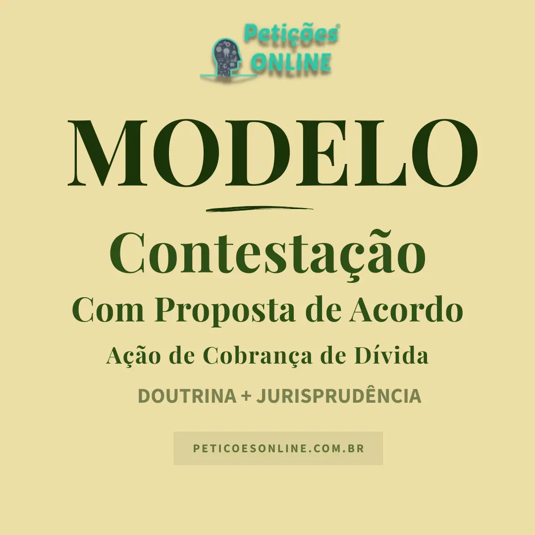 Modelo de Contestação com Proposta de Acordo