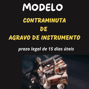 Modelo de contraminuta de agravo de instrumento cível