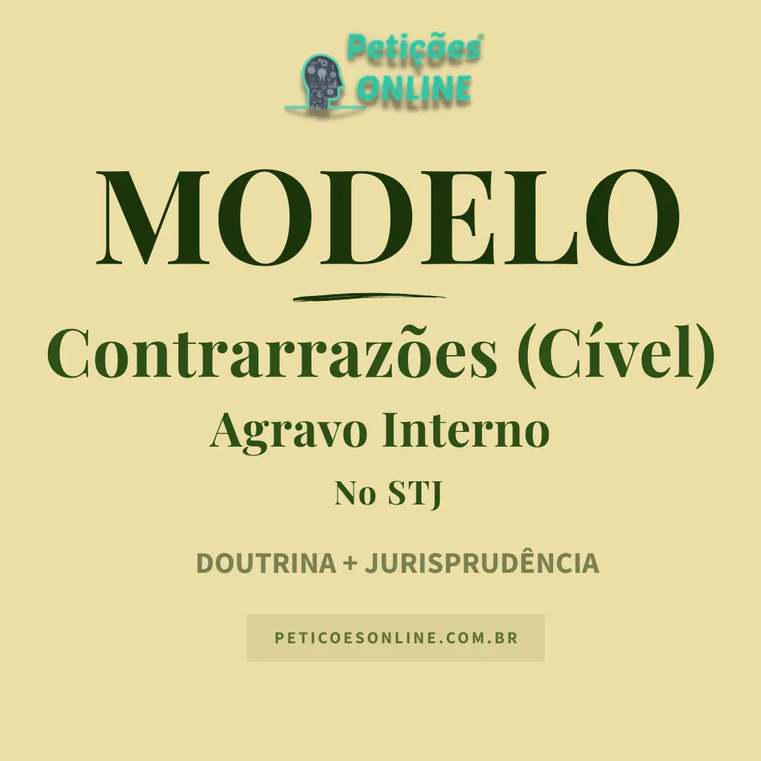 Modelo de Contrarrazões ao Agravo Interno STJ