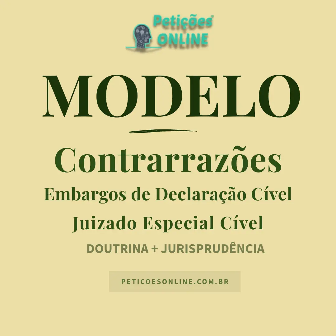 Modelo de Contrarrazões Embargos Declaração Juizado Especial Civel