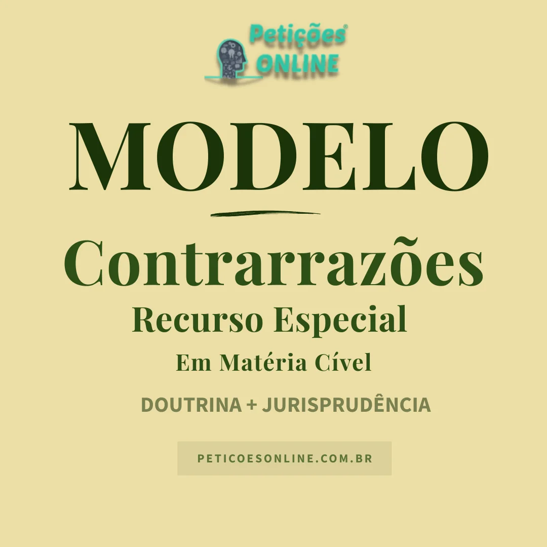 Modelo de Contrarrazões Recurso Especial Cível Novo CPC