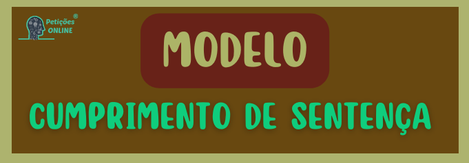 Modelo de cumprimento de sentença