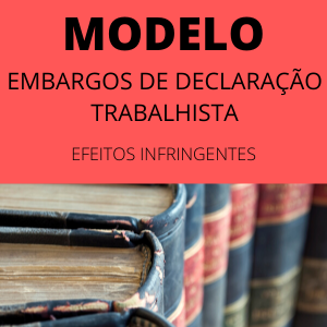 Modelo de embargos de declaração trabalhista