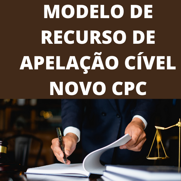 Modelo de recurso de apelação cível Novo CPC