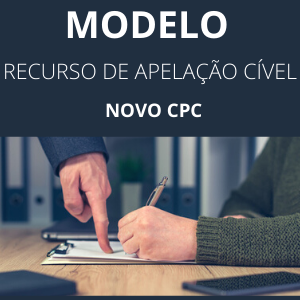 Modelo de recurso de apelação cível novo CPC