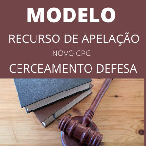 Modelo de recurso de apelação cível novo cpc