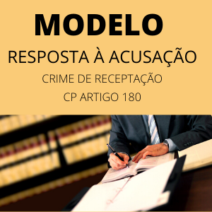 Modelo de resposta à acusação Crime de receptação