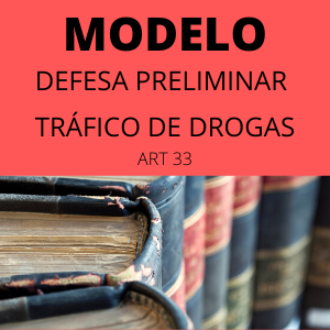 Modelo de defesa preliminar tráfico de drogas