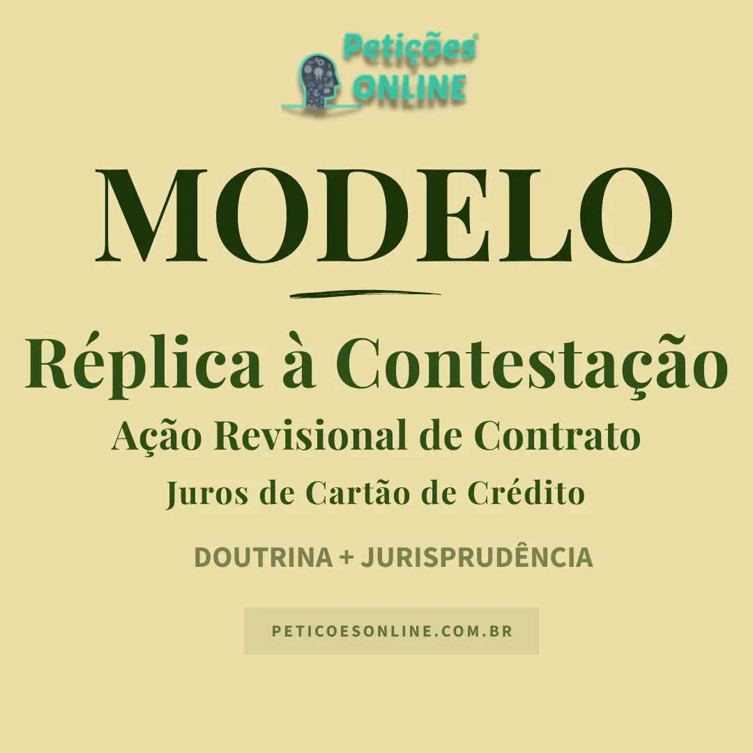 Modelo de Impugnação à Contestação em Ação Revisional de Contrato Bancário — Juros Cartão de Crédito