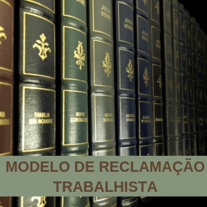 Modelo de reclamação trabalhista Vínculo Empregatício Garçom