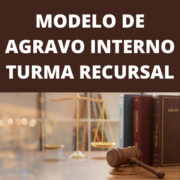 Modelo de petição de recurso de agravo interno na turma recursal