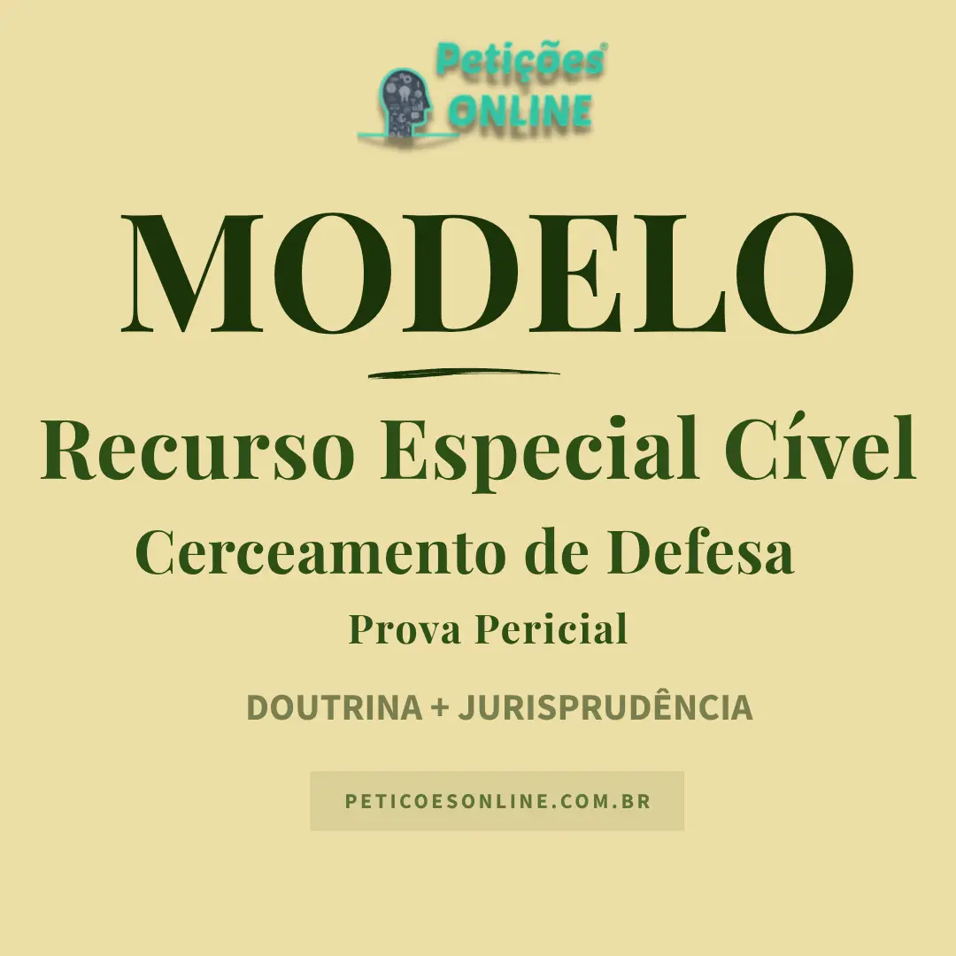 Modelo de Recurso Especial | Cerceamento de Defesa | Prova Pericial