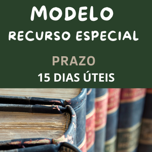 Modelo Recurso Especial Prazo Legal 15 dias úteis