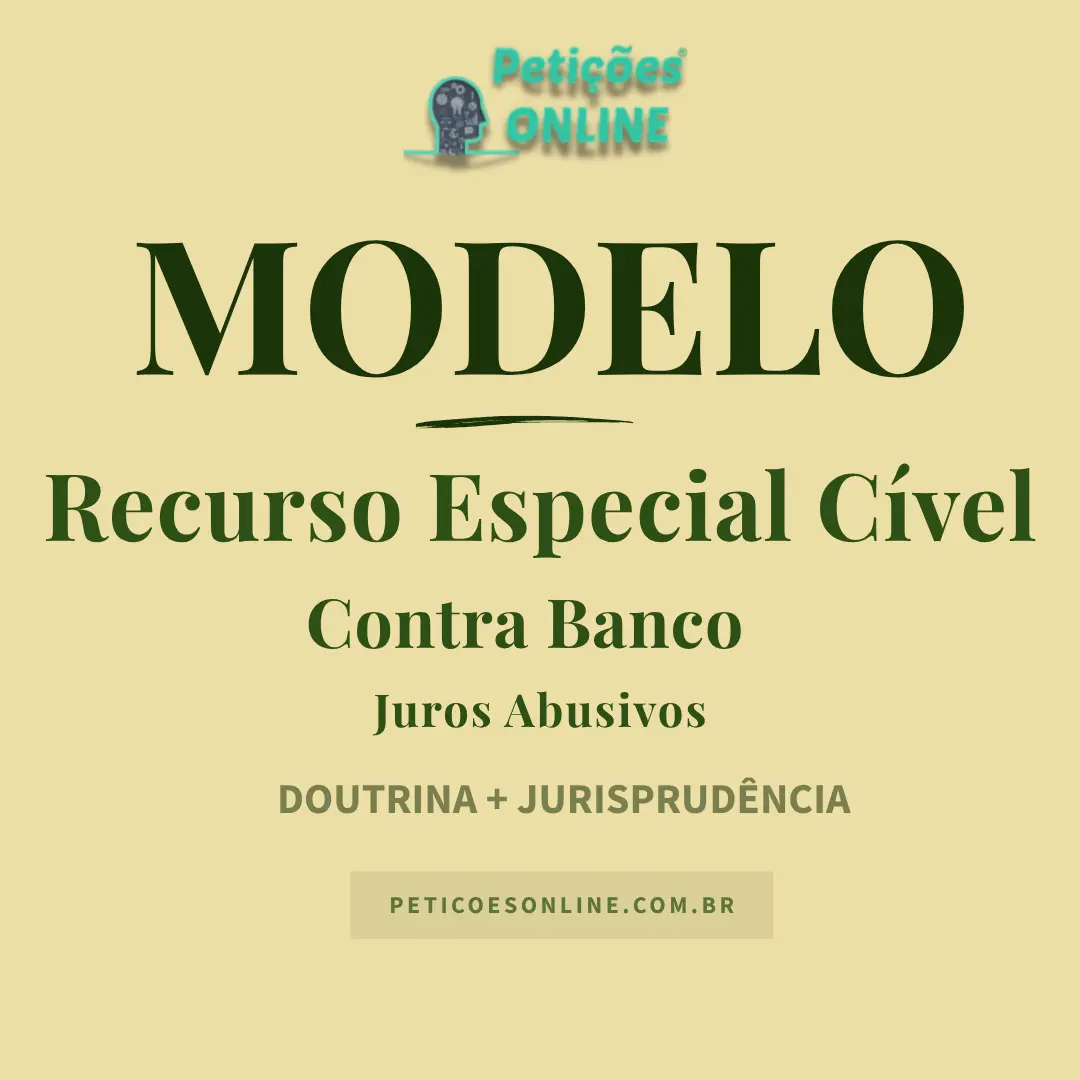 Modelo de Recurso Especial Contra Banco Juros Abusivos