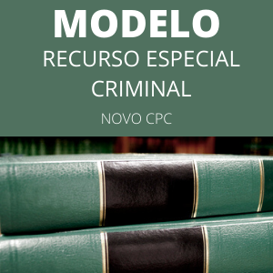 Modelo de recurso especial criminal novo CPC