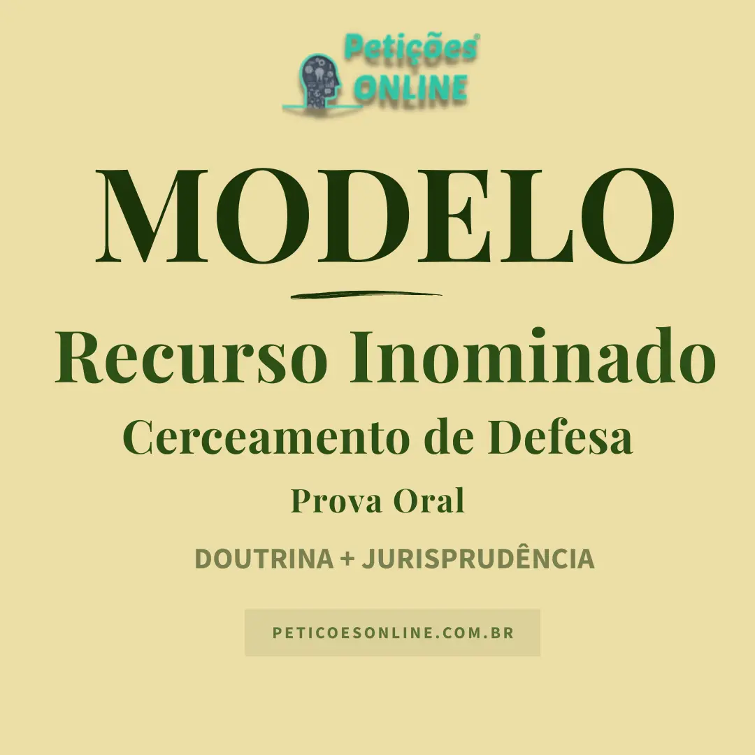 Modelo de Recurso Inominado Cerceamento de Defesa