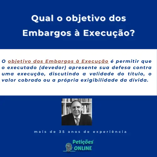 Objetivo dos Embargos à Execução