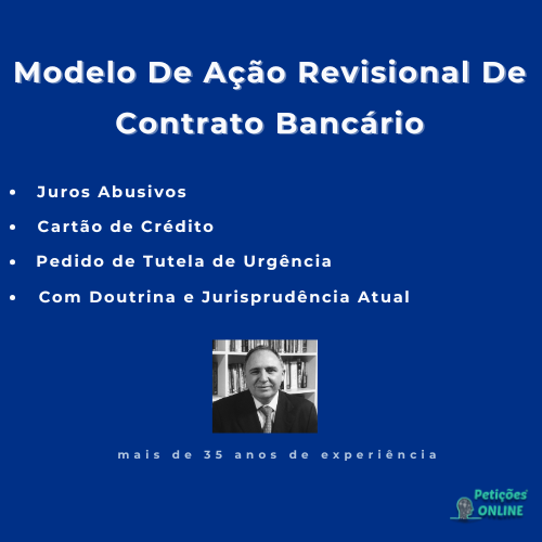 Autor Alberto Bezerra - Petição ação revisional de juros de cartão de crédito