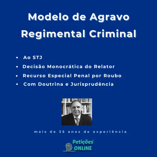 Autor Peti&ccedil;&otilde;es Online - Agravo Regimental STJ